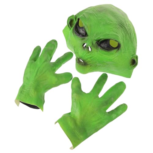 UKCOCO 1Satz Alien mit Handschuhen für Halloween Party Cosplay Maskeraden Gruselige Realistische Gesichtsbedeckung für Erwachsene Sorgt für Aufsehen UKCOCO 1Satz Alien mit Handschuhen für Halloween Party Cosplay Maskeraden Gruselige Realistische Gesichtsbedeckung für Erwachsene Sorgt für Aufsehen von UKCOCO