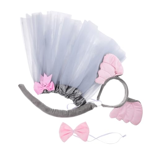 UKCOCO 1Satz Elefant Cosplay Kostüm Set mit Tierohren Haarband und Rock Halloween Geburtstagsfeiern und Festivals von UKCOCO