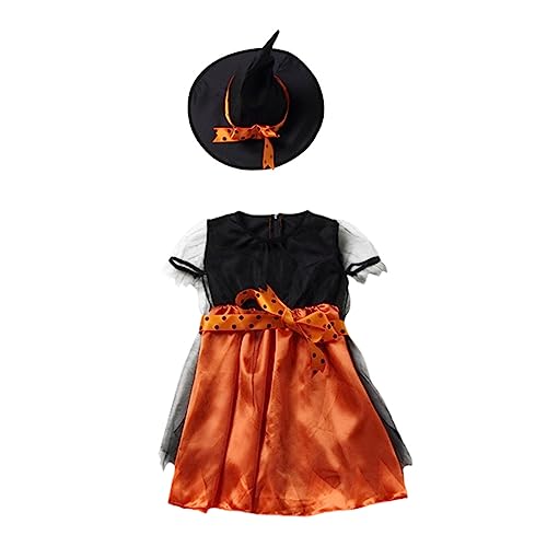 UKCOCO 1Satz Halloween Kinderrock mit Hut Bequemes Cosplay Kostüm für Halloween Partys Maskeraden Hochwertigem Material Komfortabel Sicher von UKCOCO