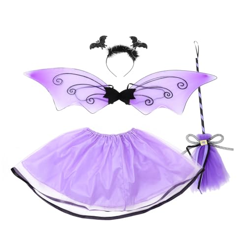 UKCOCO 1Satz Halloween Kostüm mit Bat Flügeln und Tutu Rock Teiliges für Karneval und Bühnenaufführungen Langlebig und Sicher UKCOCO 1Satz Halloween Kostüm mit Bat Flügeln und Tutu Rock Teiliges für Karneval und Bühnenaufführungen Langlebig und Sicher von UKCOCO
