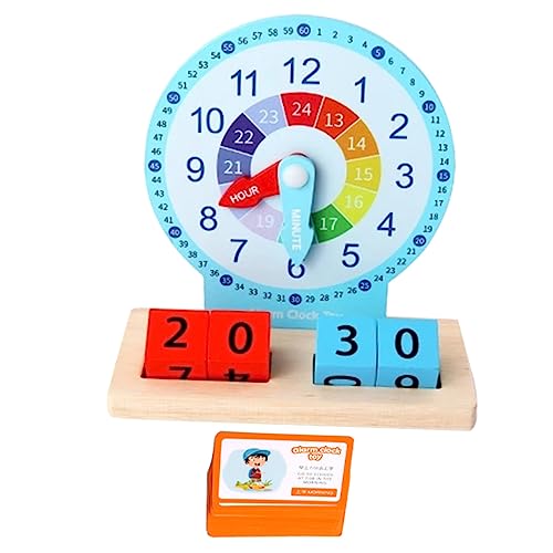 UKCOCO 1Satz Holzspielzeug Kinderuhr Lernuhr für Farbenfrohes Design Fördert und Farberkennung für Kleinkinder und Vorschulkinder Kognitive Entwicklung UKCOCO 1Satz Holzspielzeug Kinderuhr Lernuhr für Farbenfrohes Design Fördert und Farberkennung für Kleinkinder und Vorschulkinder Kognitive Entwicklung von UKCOCO