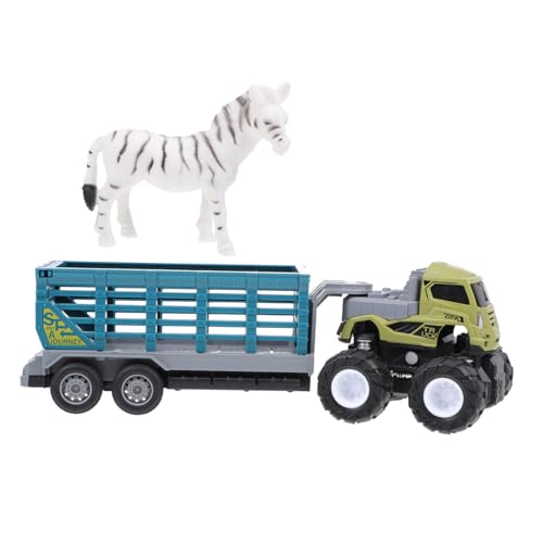 UKCOCO 1Satz Inertial LKW für Großes Tiermodell Auto mit Trailer Farbenfrohes Design ohne Batterien für Rennspiele und Eltern für Jungen UKCOCO 1Satz Inertial LKW für Großes Tiermodell Auto mit Trailer Farbenfrohes Design ohne Batterien für Rennspiele und Eltern für Jungen von UKCOCO