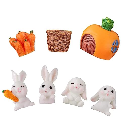 UKCOCO 1Satz Kaninchen Figuren Teiliges Plastik Dekorationsset für Kuchen DIY Bastelprojekte Ostern und Garten Niedliche Bunny Ornamente für Kreative Anlässe UKCOCO 1Satz Kaninchen Figuren Teiliges Plastik Dekorationsset für Kuchen DIY Bastelprojekte Ostern und Garten Niedliche Bunny Ornamente für Kreative Anlässe von UKCOCO