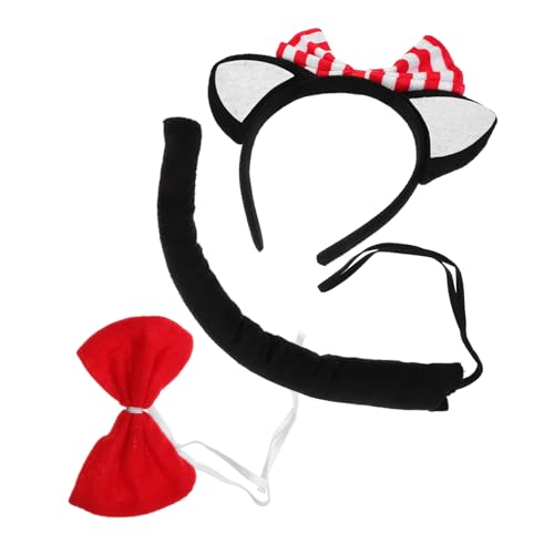 UKCOCO 1Satz Katzenkostüm für Plüsch Haarband mit Katzenohren Fliege Requisite für Halloween Karneval Geburtstagsfeiern Cosplay Veranstaltungen UKCOCO 1Satz Katzenkostüm für Plüsch Haarband mit Katzenohren Fliege Requisite für Halloween Karneval Geburtstagsfeiern Cosplay Veranstaltungen von UKCOCO