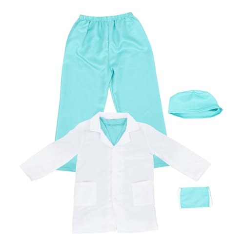 UKCOCO 1Satz Kostüm für Teiliges Rollenspiel Outfit mit Labormantel und Operationskleidung für Kindergarten und Kreative Rollenspiele Fördert und Lernen von UKCOCO