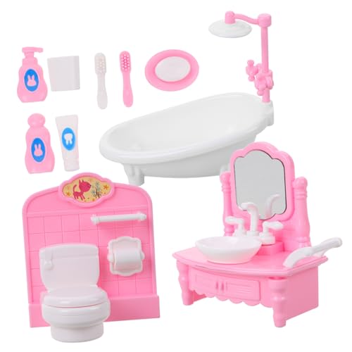 UKCOCO 1Satz Maßstab Enthält Badewanne und Toilette Mini Dekoration für Puppenhaus und Spielszene für Kreative Spielmomente UKCOCO 1Satz Maßstab Enthält Badewanne und Toilette Mini Dekoration für Puppenhaus und Spielszene für Kreative Spielmomente von UKCOCO