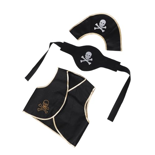 UKCOCO 1Satz Piratenkostüm für Erwachsene mit Hut Gürtel Stilvolles Piratenkostüm mit Totenkopfmuster für Karneval Halloween Cosplay Events Angenehmer Tragekomfort UKCOCO 1Satz Piratenkostüm für Erwachsene mit Hut Gürtel Stilvolles Piratenkostüm mit Totenkopfmuster für Karneval Halloween Cosplay Events Angenehmer Tragekomfort von UKCOCO