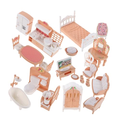 UKCOCO 1Satz Puppenhausmöbel Set Teiliges Rollenspielzubehör für Kreative Szenen Lebensechte Kunststoffmöbel für Einfach Aufzubauen und Langlebig für Puppenhäuser UKCOCO 1Satz Puppenhausmöbel Set Teiliges Rollenspielzubehör für Kreative Szenen Lebensechte Kunststoffmöbel für Einfach Aufzubauen und Langlebig für Puppenhäuser von UKCOCO