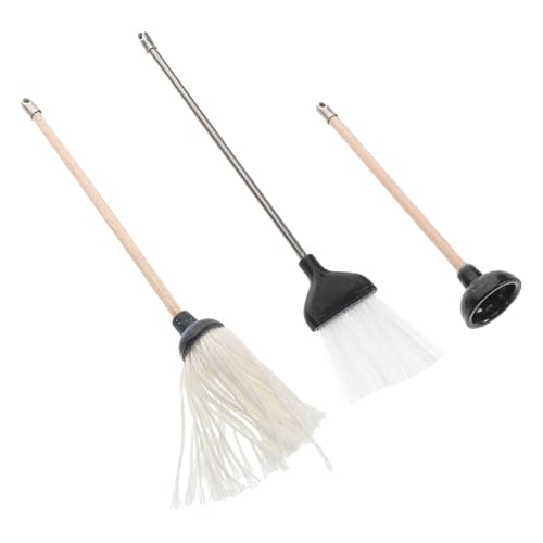 UKCOCO 1Satz Reinigungswerkzeug Set Teiliges Puppenhaus Zubehör Realistischer Besen Plunger für Dollhouse Dekoration für Badezimmerreinigung und Szenen UKCOCO 1Satz Reinigungswerkzeug Set Teiliges Puppenhaus Zubehör Realistischer Besen Plunger für Dollhouse Dekoration für Badezimmerreinigung und Szenen von UKCOCO