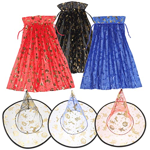 UKCOCO 1Satz Wiederverwendbares Hexenkostüm für Halloween Kostüm mit Umhang Hut Atmungsaktives Material für Halloween Partys Cosplay Vielseitig Einsetzbar von UKCOCO
