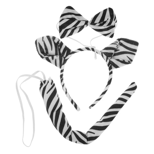UKCOCO 1Satz Zebra Kostüm für Stirnband Fliege Requisiten für Party Halloween Karneval Leicht Angenehm zu Kreative Kostümaccessoires UKCOCO 1Satz Zebra Kostüm für Stirnband Fliege Requisiten für Party Halloween Karneval Leicht Angenehm zu Kreative Kostümaccessoires von UKCOCO