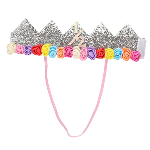 UKCOCO 1Stück Kronenhut für Kindergeburtstage Silberne Glitter Geburtstagskrone mit Blumen für Party Deko Leicht und Tragbar für Unvergessliche Feiern Vielseitig Kombinierbar UKCOCO 1Stück Kronenhut für Kindergeburtstage Silberne Glitter Geburtstagskrone mit Blumen für Party Deko Leicht und Tragbar für Unvergessliche Feiern Vielseitig Kombinierbar von UKCOCO