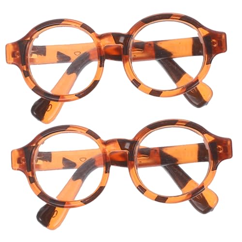 UKCOCO 2 Paare Stylische Puppen Sonnenbrillen Teiliges Plastik Kompakt für Puppenkostüme Kreative DIY Projekte Accessoires für Puppen von UKCOCO