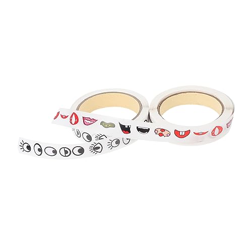 UKCOCO 2 Rollen Selbstklebende Bunte Augen und Mund Aufkleber für Teiliges für Kreative Bastelprojekte Geeignet für Scrapbooking Karten und Dekoration UKCOCO 2 Rollen Selbstklebende Bunte Augen und Mund Aufkleber für Teiliges für Kreative Bastelprojekte Geeignet für Scrapbooking Karten und Dekoration von UKCOCO
