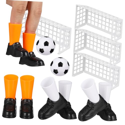 UKCOCO 2 Satz Mini Fußballspiel Set für Teiliges Finger Soccer Spiel mit und Mini Schuhen Tischfußball Koordination und Feinmotorik für Sportfans UKCOCO 2 Satz Mini Fußballspiel Set für Teiliges Finger Soccer Spiel mit und Mini Schuhen Tischfußball Koordination und Feinmotorik für Sportfans von UKCOCO