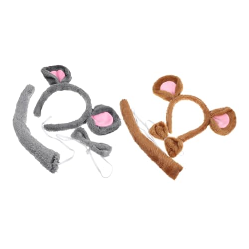 UKCOCO 2 Satz tierische Kopfbedeckung Tierstirnband -Kostümzubehör Cosplay Stirnband Halloween-Cosplay-Zubehör Tier-Stirnband-Kostüm Cartoonstirnband -Kopfschmuck Stoff UKCOCO 2 Satz tierische Kopfbedeckung Tierstirnband -Kostümzubehör Cosplay Stirnband Halloween-Cosplay-Zubehör Tier-Stirnband-Kostüm Cartoonstirnband -Kopfschmuck Stoff von UKCOCO