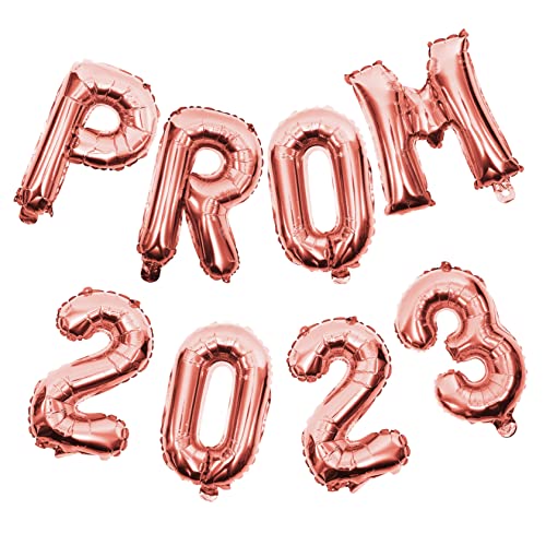 UKCOCO 2 Sets 2023 Klassenzimmer Dekoballons Kleine Violette Abschluss Folienballons Rosa Ballons Abschlussballons LED Partyzubehör Hängende Ballondekoration Roségold von UKCOCO