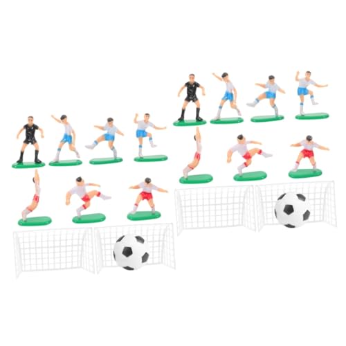 UKCOCO 2sätze Fußball Deko Miniatur Fußball Landschaft Dekoration Für Geburtstagsfeiern Wiederverwendbare Toppers Für Kuchen Und Für Kindergeburtstage von UKCOCO