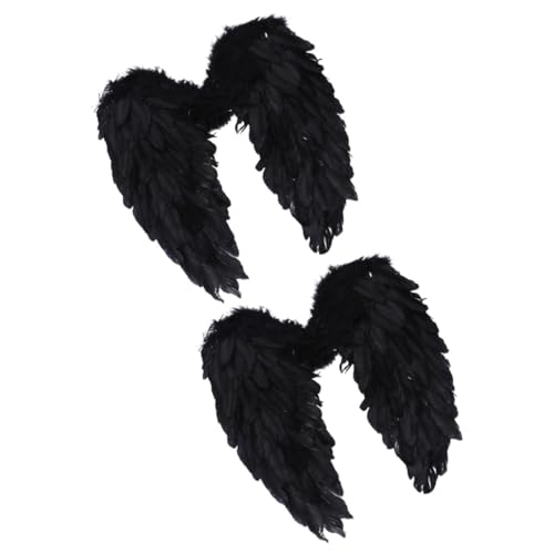 UKCOCO 2 Stck Große Engelsflügel aus Sicherem Material Federleichtes Cosplay Flügel Schwarz Kostümierte Dekoration für Damen Bühnenauftritte Karneval Party und Fotoshooting UKCOCO 2 Stck Große Engelsflügel aus Sicherem Material Federleichtes Cosplay Flügel Schwarz Kostümierte Dekoration für Damen Bühnenauftritte Karneval Party und Fotoshooting von UKCOCO