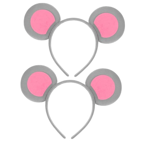 UKCOCO 2 Stck Niedliches Mausohren Haarreifen für Mädchen Leichtes Bequemes Tierohren Stirnband für Kostüm und Themenpartys für Karneval Cosplay und Festliche Anlässe UKCOCO 2 Stck Niedliches Mausohren Haarreifen für Mädchen Leichtes Bequemes Tierohren Stirnband für Kostüm und Themenpartys für Karneval Cosplay und Festliche Anlässe von UKCOCO