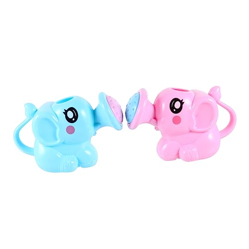 UKCOCO 2 Stück Badewannenspielzeug Cartoon Elefant Gießkanne für Wasser für Junge Mädchen und Sicher aus Material für Badewanne Pool und Strand UKCOCO 2 Stück Badewannenspielzeug Cartoon Elefant Gießkanne für Wasser für Junge Mädchen und Sicher aus Material für Badewanne Pool und Strand von UKCOCO