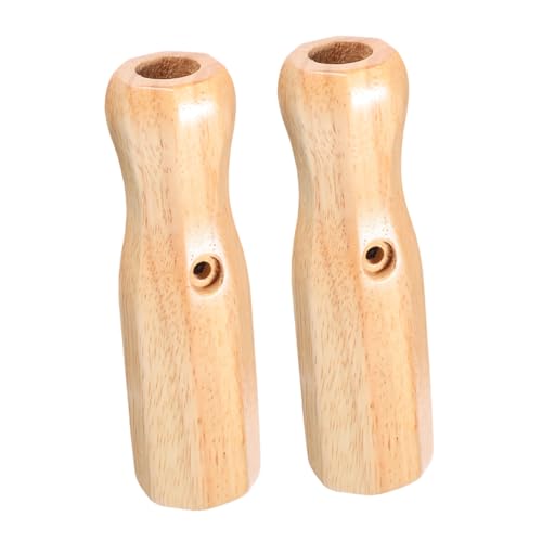 UKCOCO 2 Stück Griff für Kickertisch Griff für Tischfußball aus Holz Kickergriffe Stangengriffe für Fußballmaschinen Tischfußball-Holzgriffteil Spielzubehör hölzern Beige von UKCOCO