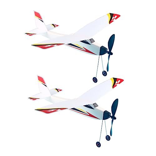 UKCOCO 2 Stück Gummiband Betriebenes Flugzeug Modell Biplane für Zufälliges Muster Schaumstoff Flugzeuggleiter für Jungen und Mädchen für Partys UKCOCO 2 Stück Gummiband Betriebenes Flugzeug Modell Biplane für Zufälliges Muster Schaumstoff Flugzeuggleiter für Jungen und Mädchen für Partys von UKCOCO