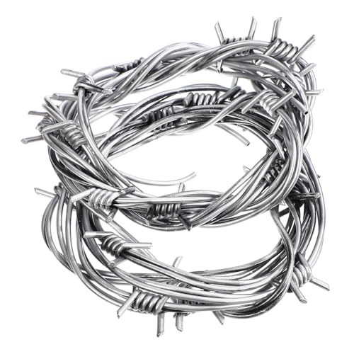 UKCOCO 2 Stück Halloween Deko Fake Stacheldraht Gruselige Barbed Wires für Spukhaus Dekoration Realistische Halloween Requisiten für Partys und Fotografie von UKCOCO