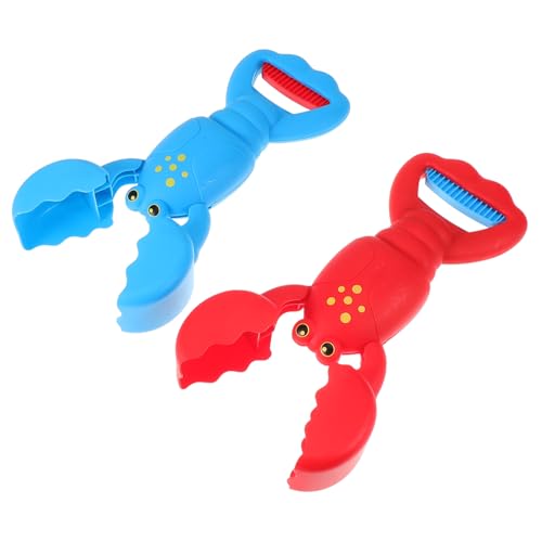 UKCOCO 2 Stück Hummergreifer Squeeze Grab Beach Toy Sandkastenspielzeug für den Sommer Sandkasten-Sandspielzeug Sandgräber Sandbox -Bauspielzeug Schneespielzeug Plastik von UKCOCO