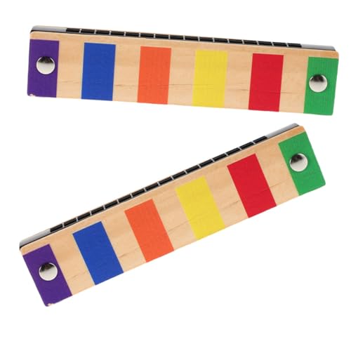 UKCOCO 2 Stück Kinderharmonika aus Holz Spielzeugmundonika für Mundharmonika für Kleinkinder Goodie Taschen Stuffers Musikinstrumente kleines Instrument Holzmundonika Metall UKCOCO 2 Stück Kinderharmonika aus Holz Spielzeugmundonika für Mundharmonika für Kleinkinder Goodie Taschen Stuffers Musikinstrumente kleines Instrument Holzmundonika Metall von UKCOCO