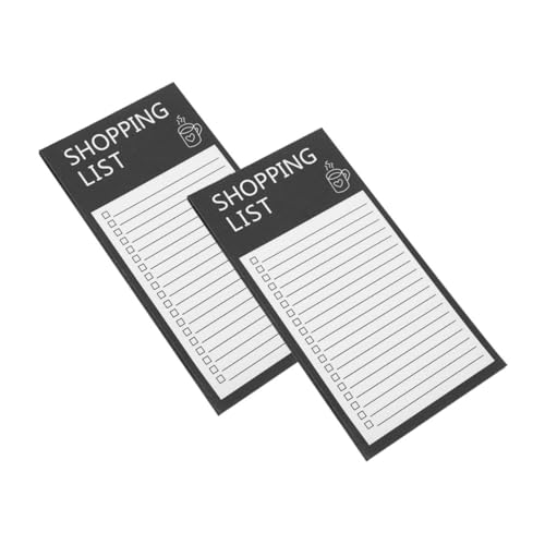 UKCOCO 2 Stück Magnetischer Notizblock mit Stylischem Design Wiederverwendbar Haftet Sicher Am Kühlschrank für Einkaufslisten und to Do Notizen Praktische Magnetrückseite für Einfache von UKCOCO