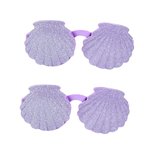 UKCOCO 2 Stück Shell-Brille Muschelförmige Brille Party Kostümbrille lustige brillen Requisiten Neuheit Brille Requisiten für Kinderbrillen karneval brille Stk Violett UKCOCO 2 Stück Shell-Brille Muschelförmige Brille Party Kostümbrille lustige brillen Requisiten Neuheit Brille Requisiten für Kinderbrillen karneval brille Stk Violett von UKCOCO