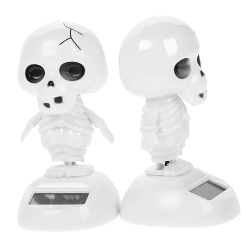 UKCOCO 2 Stück Solarbetriebene Halloween Auto Deko Solar Wackelfigur Skelett Kunststoff Wetterfest Automatisch Tanzend Originelle Grusel Dekoration für Halloween Party und Fahrzeug UKCOCO 2 Stück Solarbetriebene Halloween Auto Deko Solar Wackelfigur Skelett Kunststoff Wetterfest Automatisch Tanzend Originelle Grusel Dekoration für Halloween Party und Fahrzeug von UKCOCO