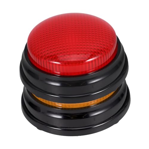 UKCOCO 2 Stück Sound Leuchtknöpfe Knöpfe Für Game Show Knöpfe Mit Sound Antwort Requisiten Für Spiele Leuchtende Spiel Buzzer Ton Und Lichtknöpfe Kunststoff von UKCOCO