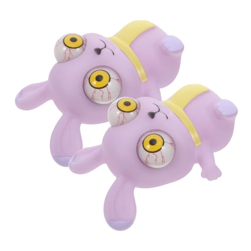UKCOCO 2 Stück Starrendes Kaninchen sensorische -Spielzeuge Augapfel-Boom- matschiges matschige, auffällige Spielzeuge Spielzeugtiere zusammendrücken Pu Violett UKCOCO 2 Stück Starrendes Kaninchen sensorische -Spielzeuge Augapfel-Boom- matschiges matschige, auffällige Spielzeuge Spielzeugtiere zusammendrücken Pu Violett von UKCOCO