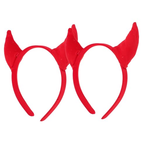 UKCOCO 2 Stück Stirnband Aus Horn Dämonhörner Stirnband Ochsenhörner Halloween -zubehör Frauen Haarreifen Halloween -haarzubehör Halloween-hörner Kinderhörner Plastik Rot UKCOCO 2 Stück Stirnband Aus Horn Dämonhörner Stirnband Ochsenhörner Halloween -zubehör Frauen Haarreifen Halloween -haarzubehör Halloween-hörner Kinderhörner Plastik Rot von UKCOCO
