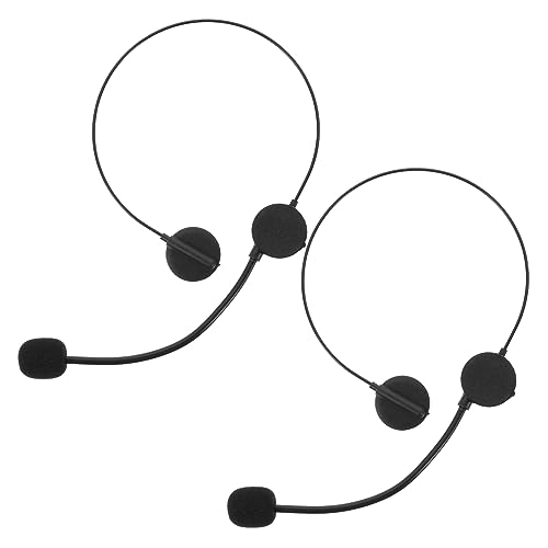 UKCOCO 2 Stück Teiliges Cosplay Mikrofon mit Headset für Rollenspiele für Partys und Kostüme Realistische Nachbildung für Kleine Stars Leicht von UKCOCO