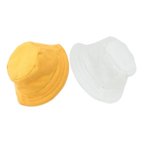 UKCOCO 2 Stück Teiliges Puppenhüte aus Polyester Dekorative Fischerhut Designs Langlebig Farbintensiv Leicht Anzuziehen für Puppenkleidung und Besondere Anlässe Wie Geburtstage und von UKCOCO