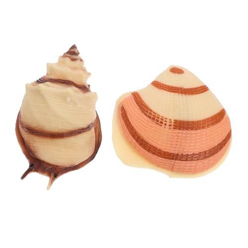 UKCOCO 2 Stück Teiliges Realistisches Meerestier Muschel und Schnecke Modell Kindgerechtes Lernspielzeug für Aquarium Deko und Sandkasten Kreativität und Farberkennung UKCOCO 2 Stück Teiliges Realistisches Meerestier Muschel und Schnecke Modell Kindgerechtes Lernspielzeug für Aquarium Deko und Sandkasten Kreativität und Farberkennung von UKCOCO