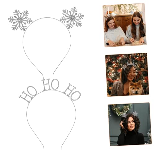 UKCOCO 2 Stück Weihnachtlicher Haarreif Schneeflocke Leichtes Dekoratives Haarschmuck Mädchen Festliche Kopfbedeckung für Weihnachtsfeier Winterparty UKCOCO 2 Stück Weihnachtlicher Haarreif Schneeflocke Leichtes Dekoratives Haarschmuck Mädchen Festliche Kopfbedeckung für Weihnachtsfeier Winterparty von UKCOCO
