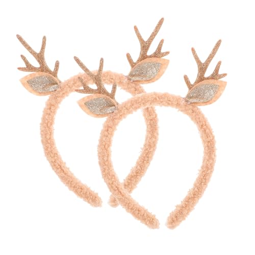 UKCOCO 2 Stück Weihnachtlicher Rentier Geweih Haarreif Goldenes Rentierkostüm Accessoire Bequemer Stirnband Kopfschmuck für Frauen Festlicher Weihnachtskopfschmuck für Partys und Feiern UKCOCO 2 Stück Weihnachtlicher Rentier Geweih Haarreif Goldenes Rentierkostüm Accessoire Bequemer Stirnband Kopfschmuck für Frauen Festlicher Weihnachtskopfschmuck für Partys und Feiern von UKCOCO