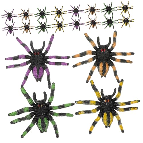 UKCOCO 20 Stück Halloween Deko Spinnen Kleine Realistische Spinnenfigur für Innen Außen Halloween Party Haunted House Requisit Gruselige Tischdeko UKCOCO 20 Stück Halloween Deko Spinnen Kleine Realistische Spinnenfigur für Innen Außen Halloween Party Haunted House Requisit Gruselige Tischdeko von UKCOCO