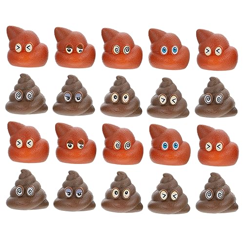UKCOCO 20 Stück Realistische Fake Poop Spielzeuge Lustige Party Requisiten für Streiche und Spiele für Halloween und Aprilscherze von UKCOCO