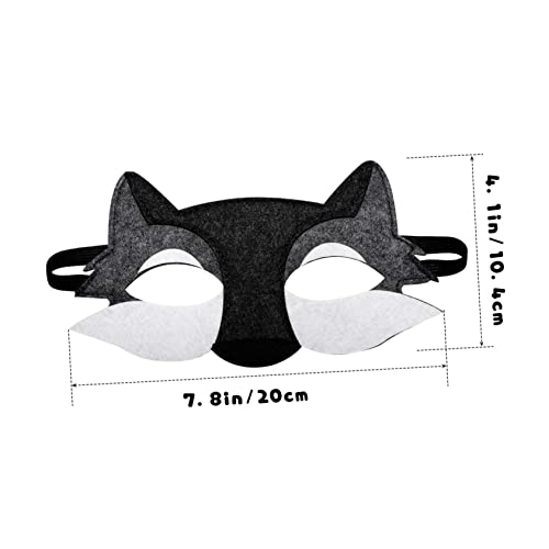 UKCOCO 20 Stück Teiliges Filz Wolf Halbgesichtsmaske Leichte Atmungsaktive Tiermasken mit Elastischem Band für Halloween Kostümparty Cosplay und Maskerade UKCOCO 20 Stück Teiliges Filz Wolf Halbgesichtsmaske Leichte Atmungsaktive Tiermasken mit Elastischem Band für Halloween Kostümparty Cosplay und Maskerade von UKCOCO