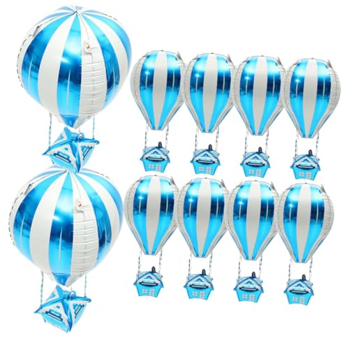 UKCOCO 20 Stück Teiliges Hot Air Balloon aus Aluminiumfolie Blauer Heißluftballon Reißfest Wiederverwendbar für Geburtstagsfeier Babyparty und Festtagsdekoration UKCOCO 20 Stück Teiliges Hot Air Balloon aus Aluminiumfolie Blauer Heißluftballon Reißfest Wiederverwendbar für Geburtstagsfeier Babyparty und Festtagsdekoration von UKCOCO
