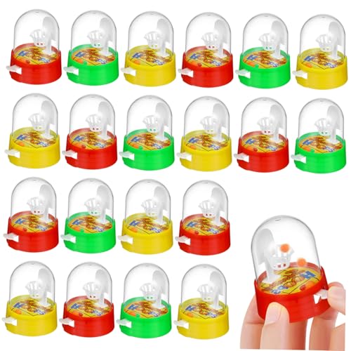 UKCOCO 20 Stück Teiliges Mini Finger Basketball Bunte Indoor Kinderspiele Hand Auge Koordination und Fingerkraft Stabiles Kindersicheres Kunststoffmaterial für Ab Jahren Zufällige Farbe von UKCOCO