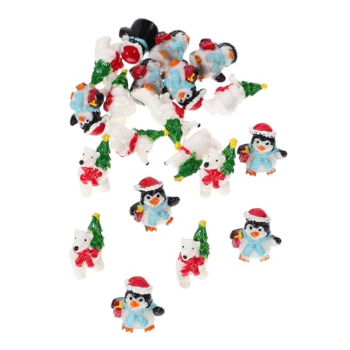 UKCOCO 20 Stück Teiliges Mini Weihnachtsfiguren aus Robustem Harz Niedliche Bär und Pinguin Miniaturen Langlebige Weihnachtsdekoration für Tisch Bonsai Schneekugel und Festliche DIY UKCOCO 20 Stück Teiliges Mini Weihnachtsfiguren aus Robustem Harz Niedliche Bär und Pinguin Miniaturen Langlebige Weihnachtsdekoration für Tisch Bonsai Schneekugel und Festliche DIY von UKCOCO