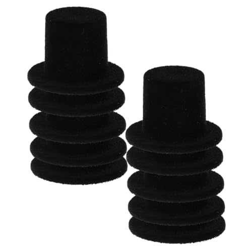 UKCOCO 20 Stück Teiliges Mini Zylinderhut DIY Bastelmaterial für Puppenaccessoires für Halloween Weihnachten Partydekoration Filzbesetzt und Kreativ zum Verzieren von UKCOCO