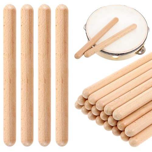 UKCOCO 20 Stück Teiliges Musik Percussion Sticks aus Holz für Rhythmus Instrumente zur Frühen Musikalischen Bildung für Unterricht und Kreative Entwicklung UKCOCO 20 Stück Teiliges Musik Percussion Sticks aus Holz für Rhythmus Instrumente zur Frühen Musikalischen Bildung für Unterricht und Kreative Entwicklung von UKCOCO