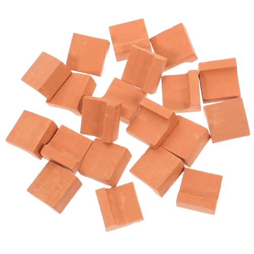 UKCOCO 20 Stücke Miniatur Ziegel Bausteine Zubehör Ton Gefälschte Ziegel Miniatur Puppenhaus Zubehör UKCOCO 20 Stücke Miniatur Ziegel Bausteine Zubehör Ton Gefälschte Ziegel Miniatur Puppenhaus Zubehör von UKCOCO